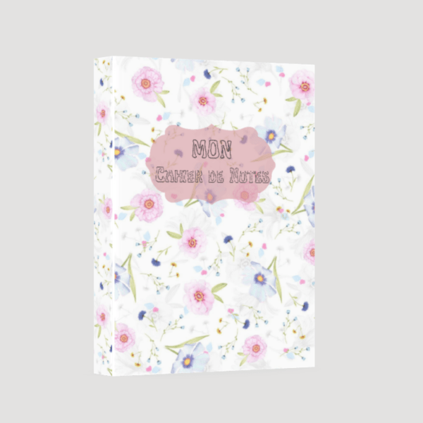 Charming Floral Notebook: Ideal for Notes, Journaling & Brainstorming (French)