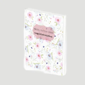 Floral Pattern Cover Composition Notebook