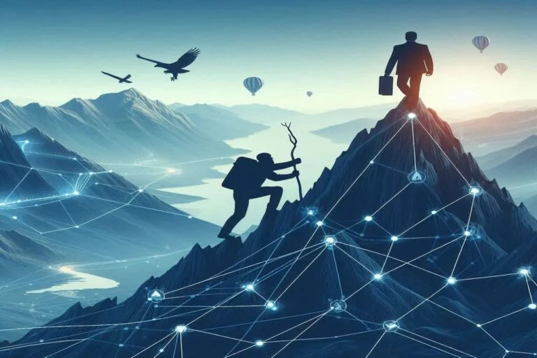 The Science of Motivation(a man climbing a mountain)